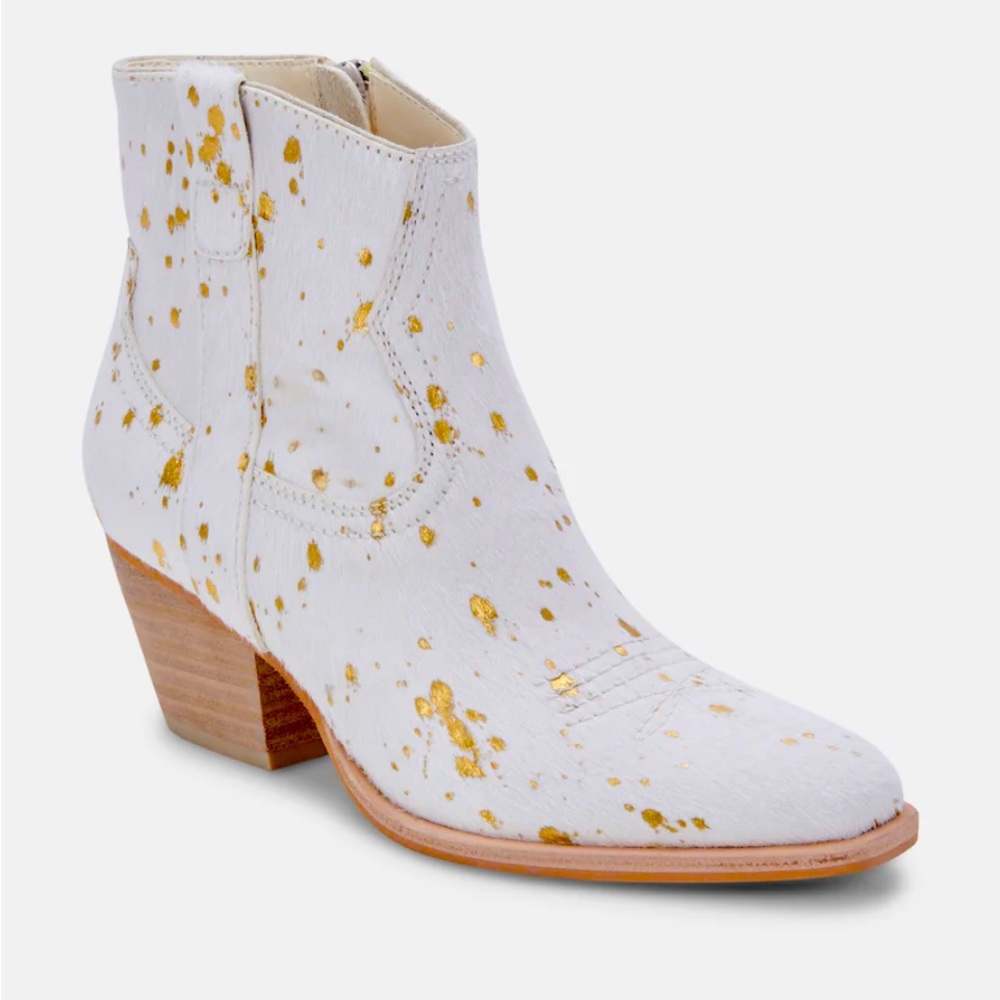 Dolce Vita Silma Bootie.  Gold Multi Calf.